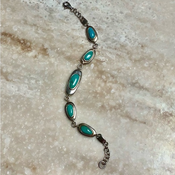 😍925 Silver & Turquoise Bracelet😍NWOT - Picture 1 of 6